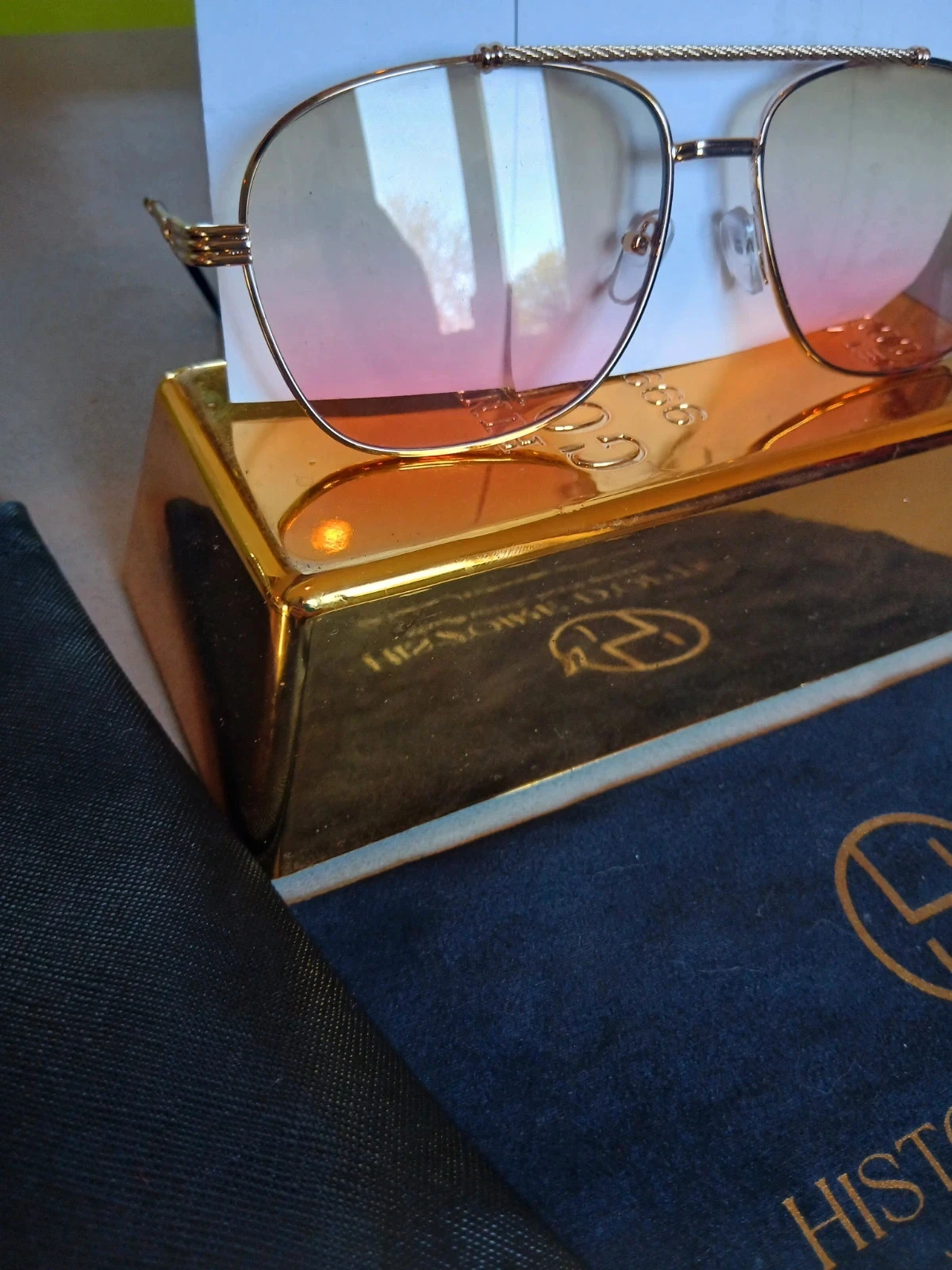 Vintage Aviator Style Glasses – Gradient Lenses (histoire d’optique) – photo 3